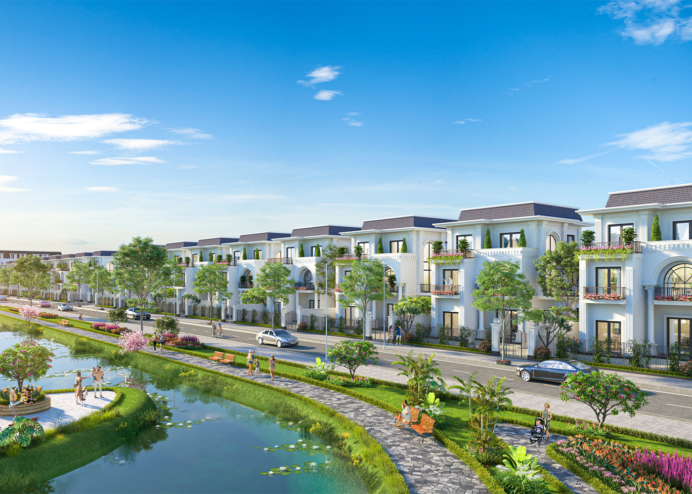 An Huy My Viet commences construction of model homes: A vivid testament to its commitment to secure comfortable living and real assets.